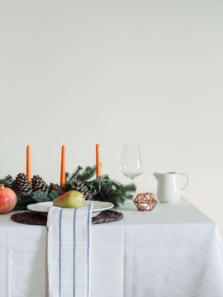 fall table candles