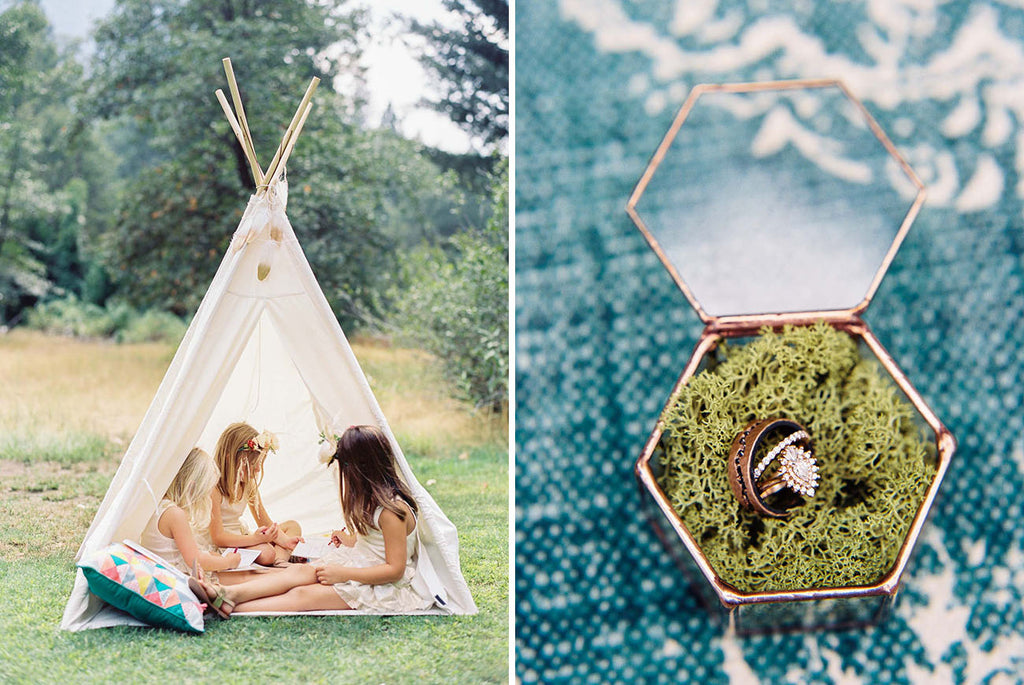 nature inspired bohemian wedding