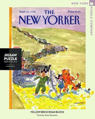 yellow brick road block new yorker jigsaw puzzle