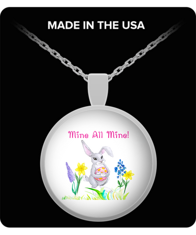 Easter Bunny Mine All Mine Pendant Necklace