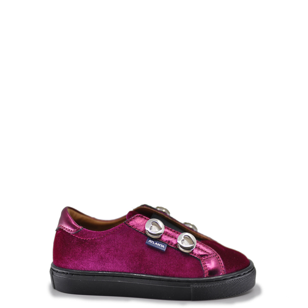 velvet slip on sneakers