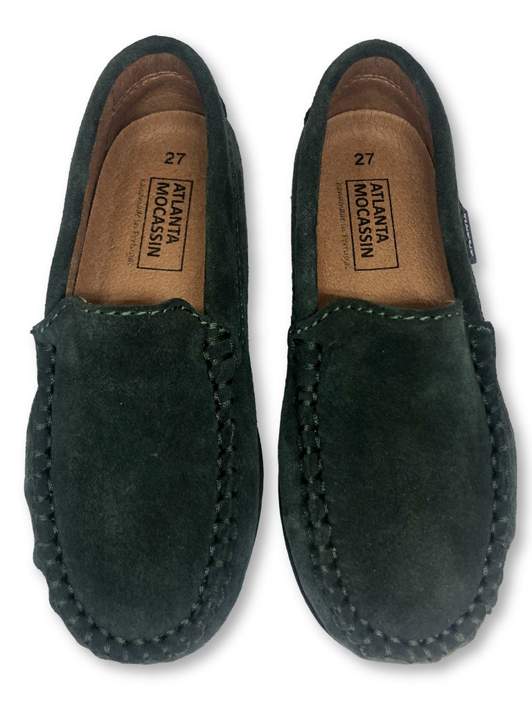 dark green suede shoes