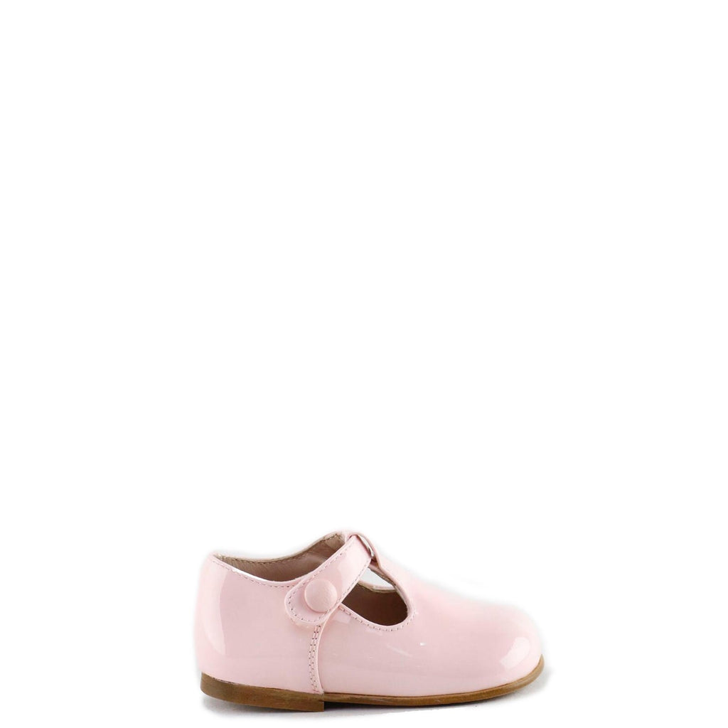 pink patent baby shoes