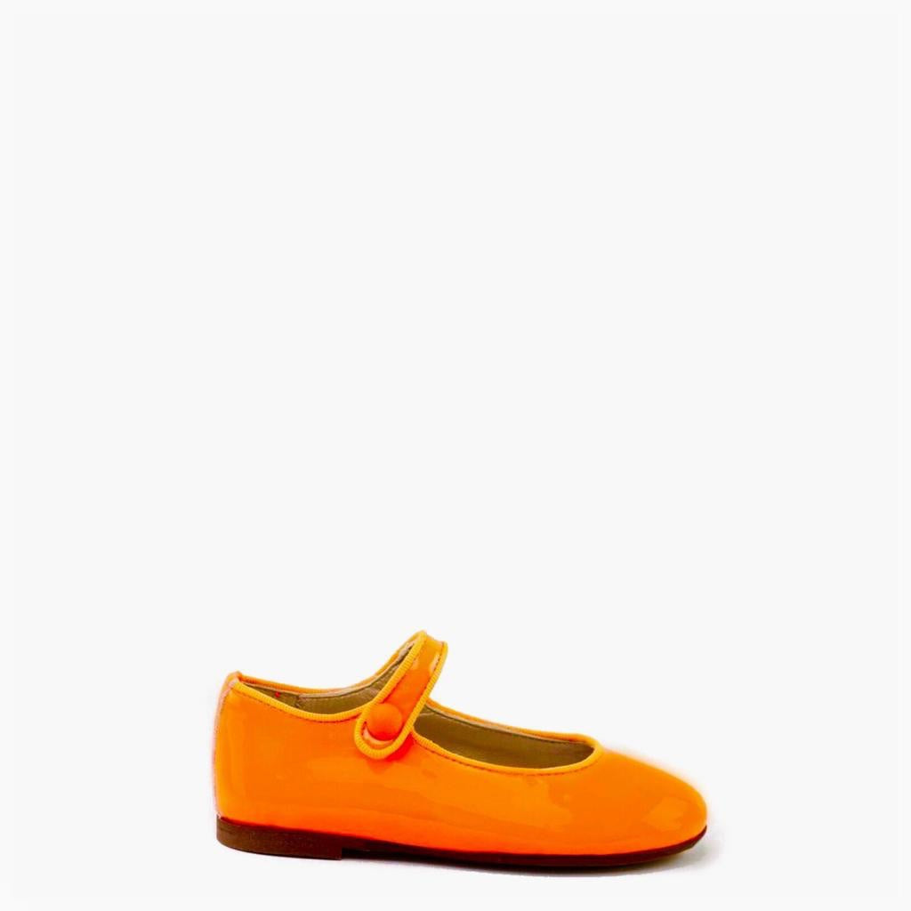 orange mary janes