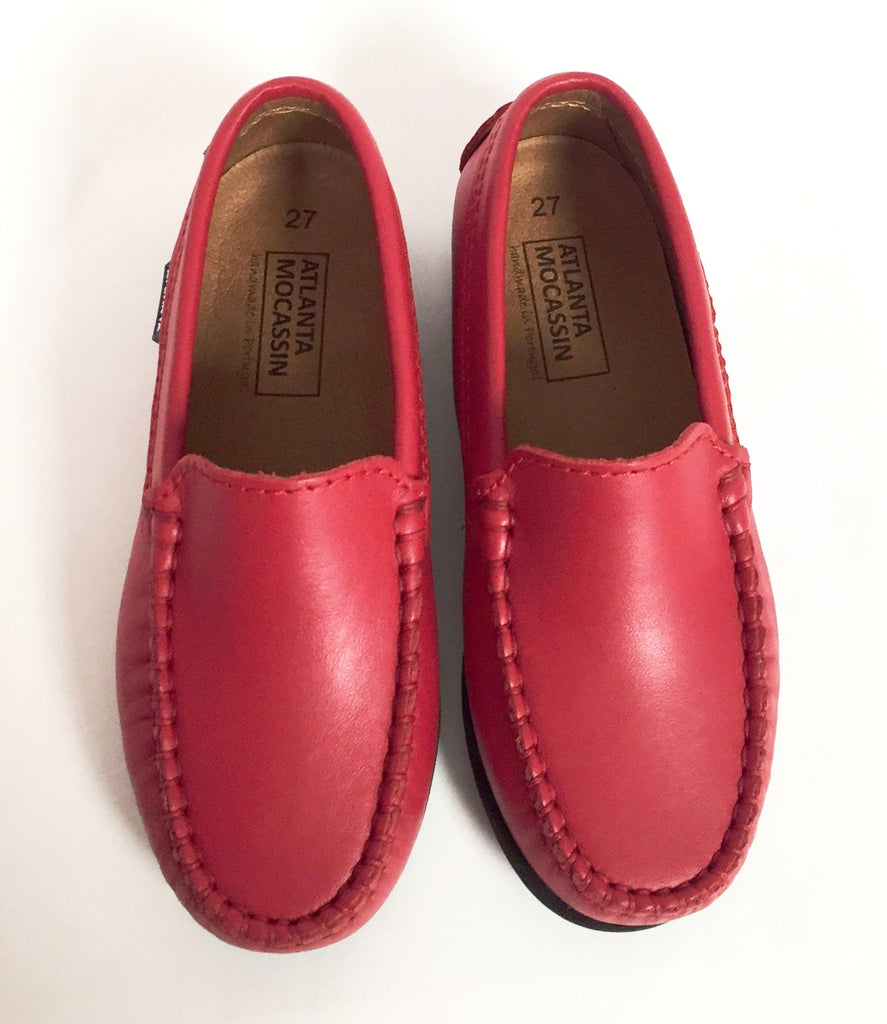 atlanta mocassin red loafer