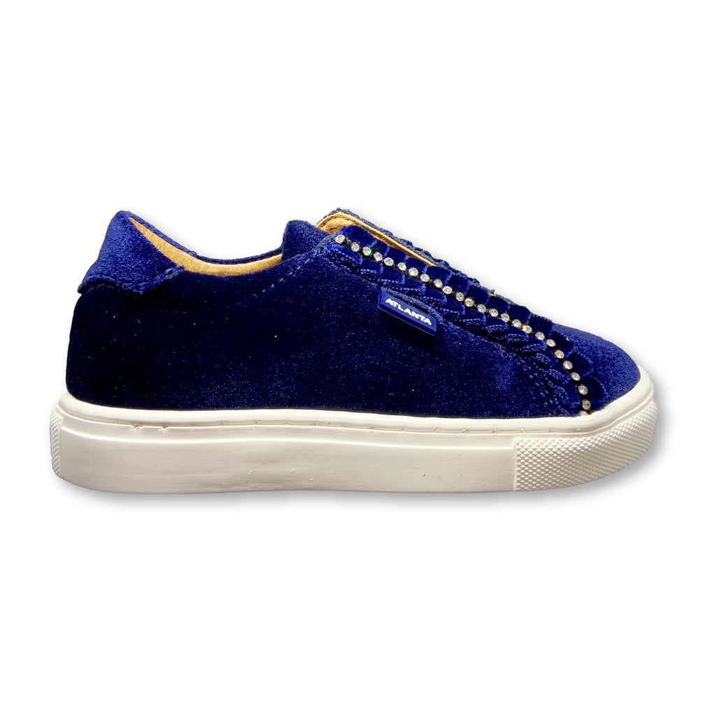 Atlanta Mocassin Navy Velvet and 