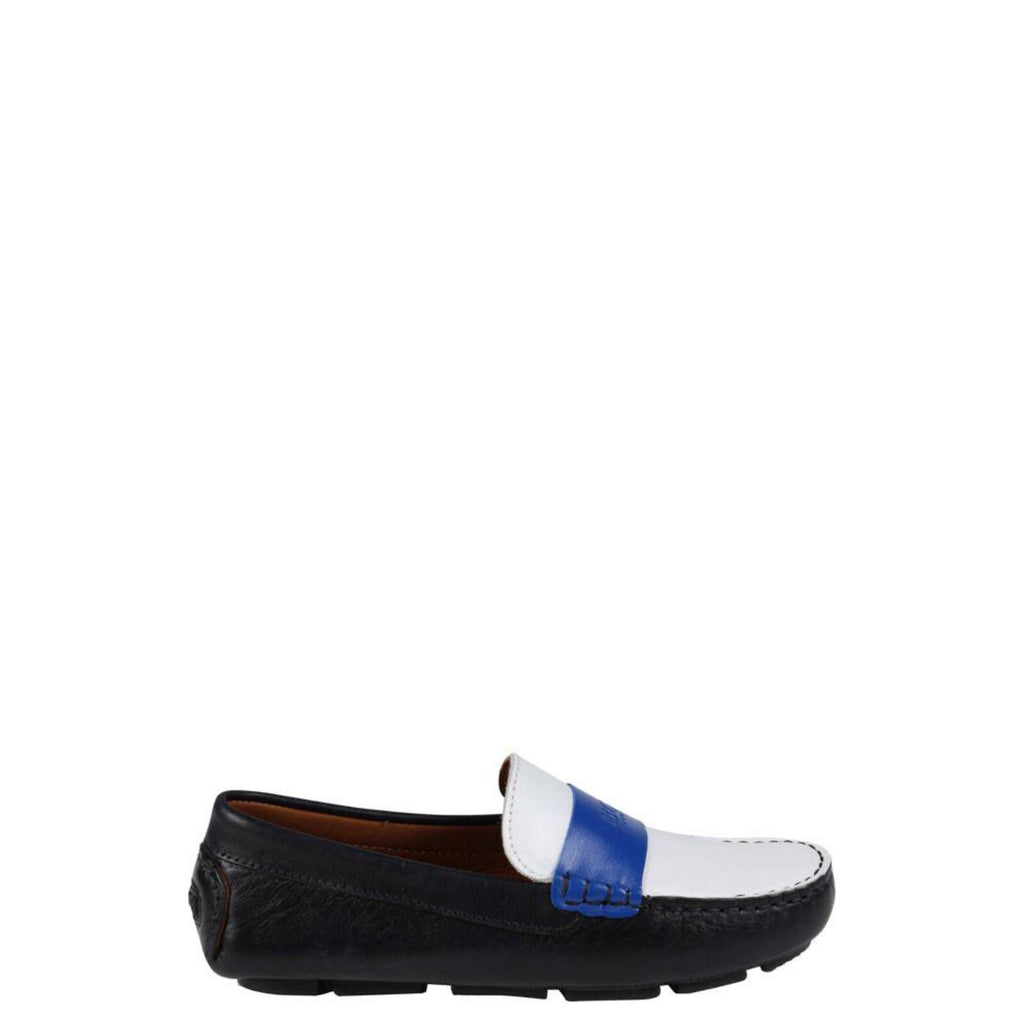 childrens navy loafers