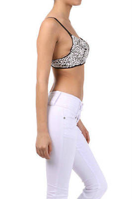 sequin sports bra