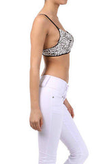 Sexy Club Party Black Sparkling Sequin Metallic Bra Size 38 36 New Dance