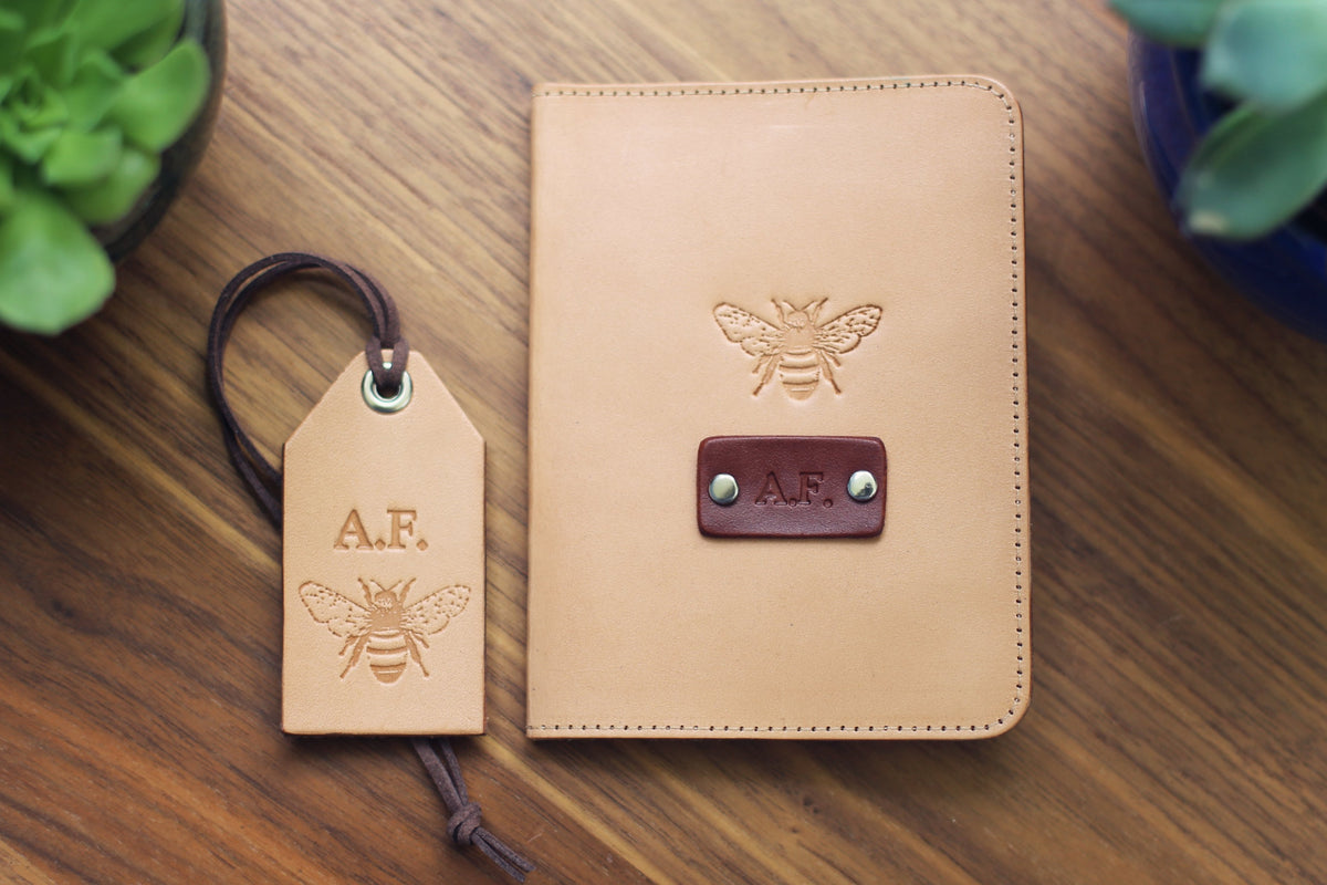 bee luggage tag