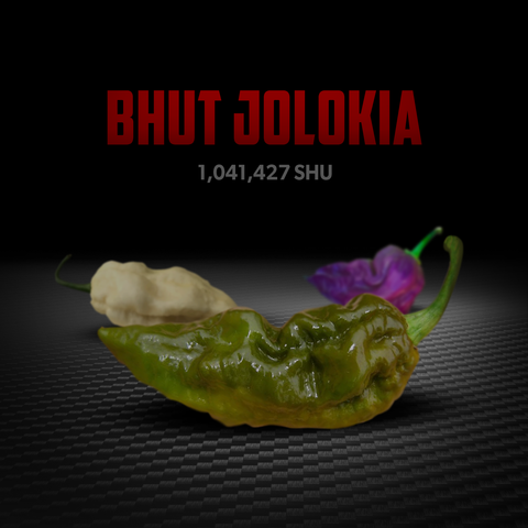 also known as naga jolokia pepper, these peppers come in different shades and provide different flavors