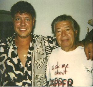 Me and Dad in 1989 when I founded Pepper Joe's. He loved to wear his shirt 'Ask me about Pepper Joe's'. My Shirt and hair?? Hey it was the 80's man....that's my excuse and I'm sticking with it.