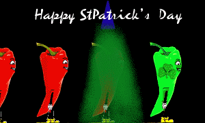 Pepper Joe's Hot Pepper Postcard - St. Patrick's Day
