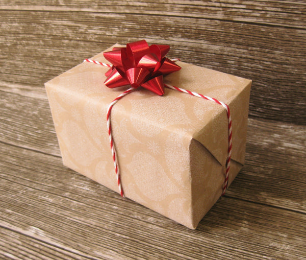 kraft brown christmas wrapping paper