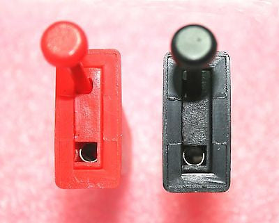 Pair of Double insulated 4mm Croc Clips for Blue ESR Meter 