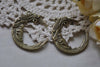 10 pcs Crescent Moon Face Connectors Antique Bronze Pendants A7923