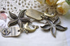 Antique Bronze Ocean Creature Kit Charms Pendants Set of 5 A7961