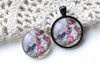 Rabbit Photo Glass Cabochon Dome Round Cameo 25mm Set of 5 A8199