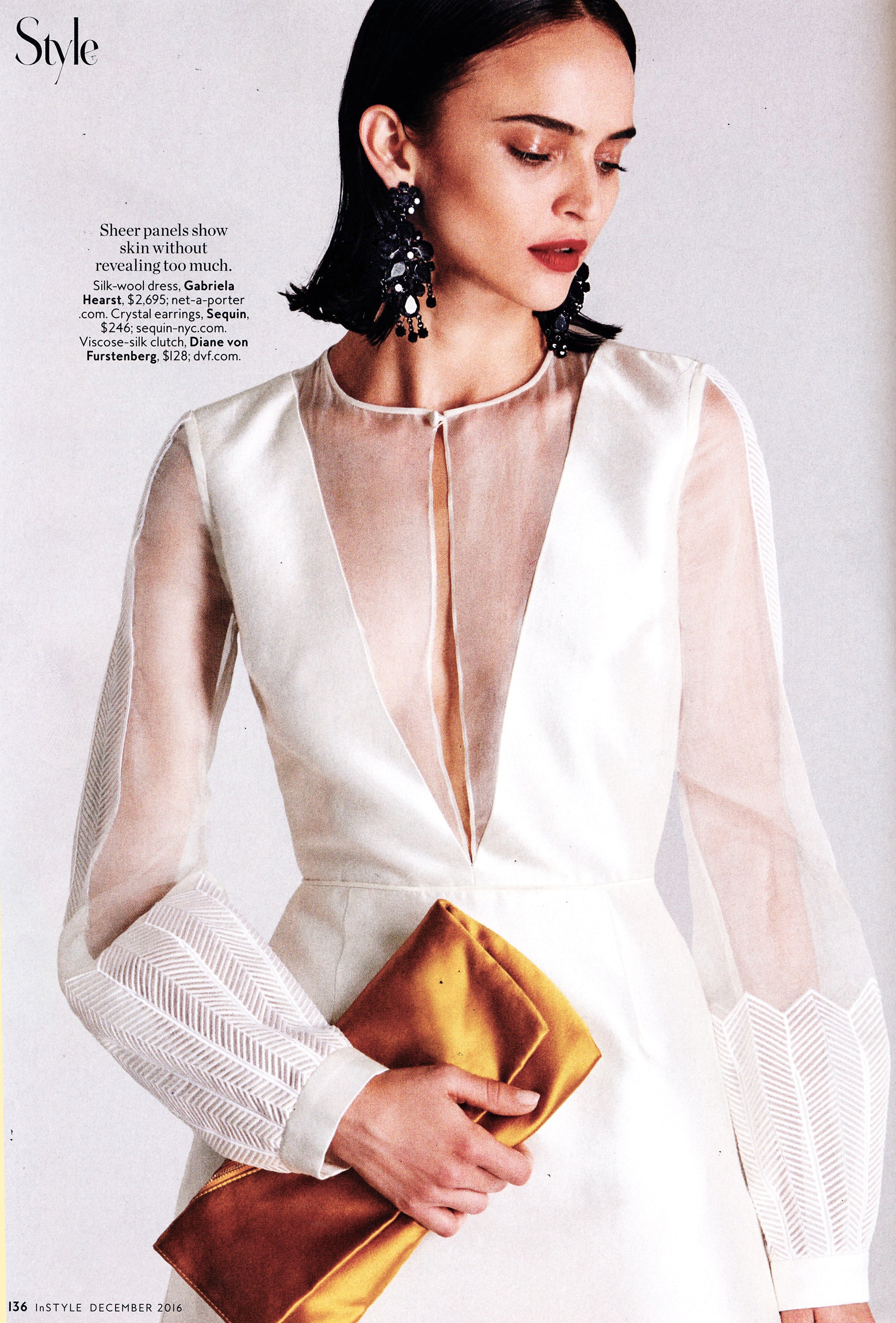 Sequin Earrings Featured in InStyle Magazine