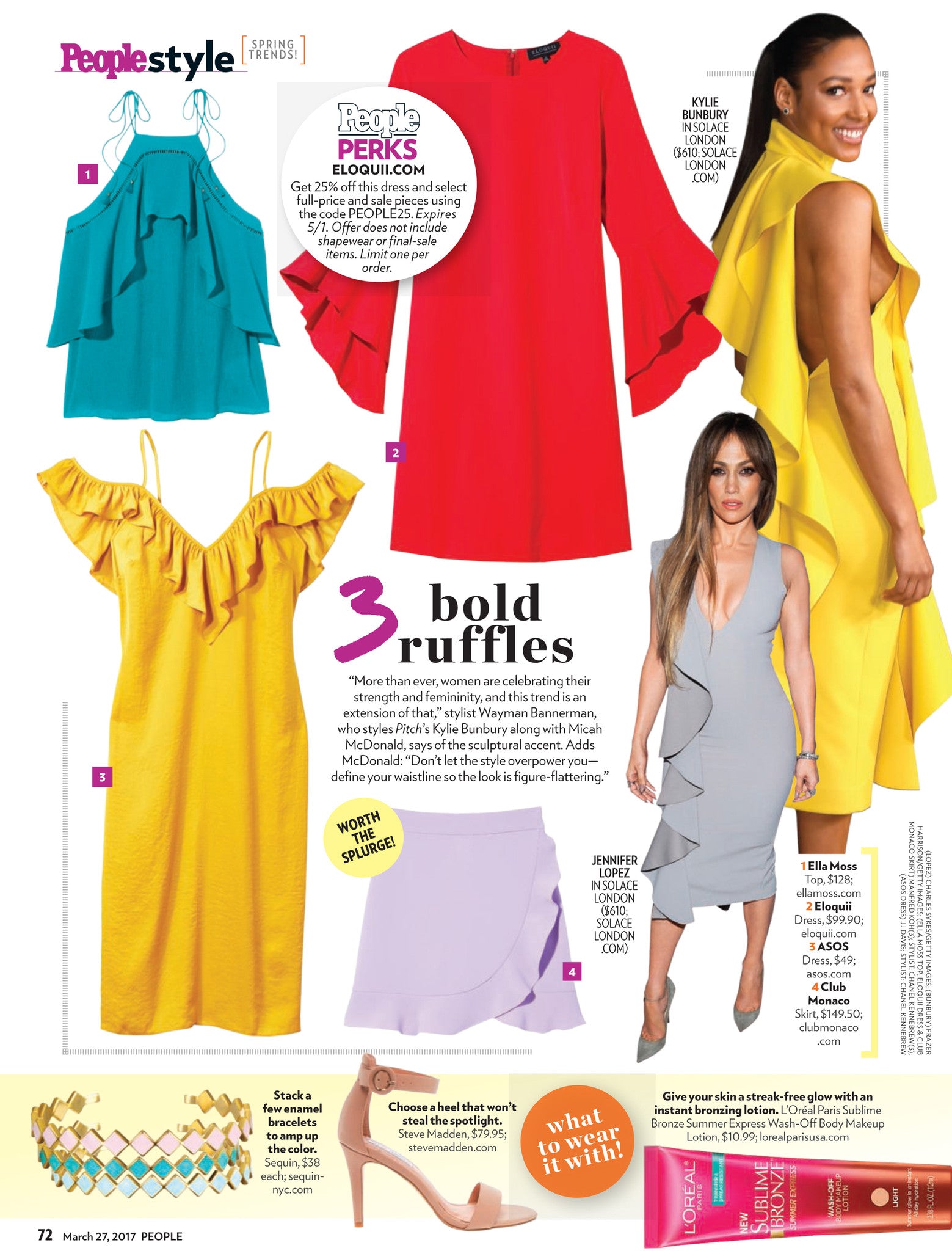 Sequin Enamel Cuffs Featured in People Magazine