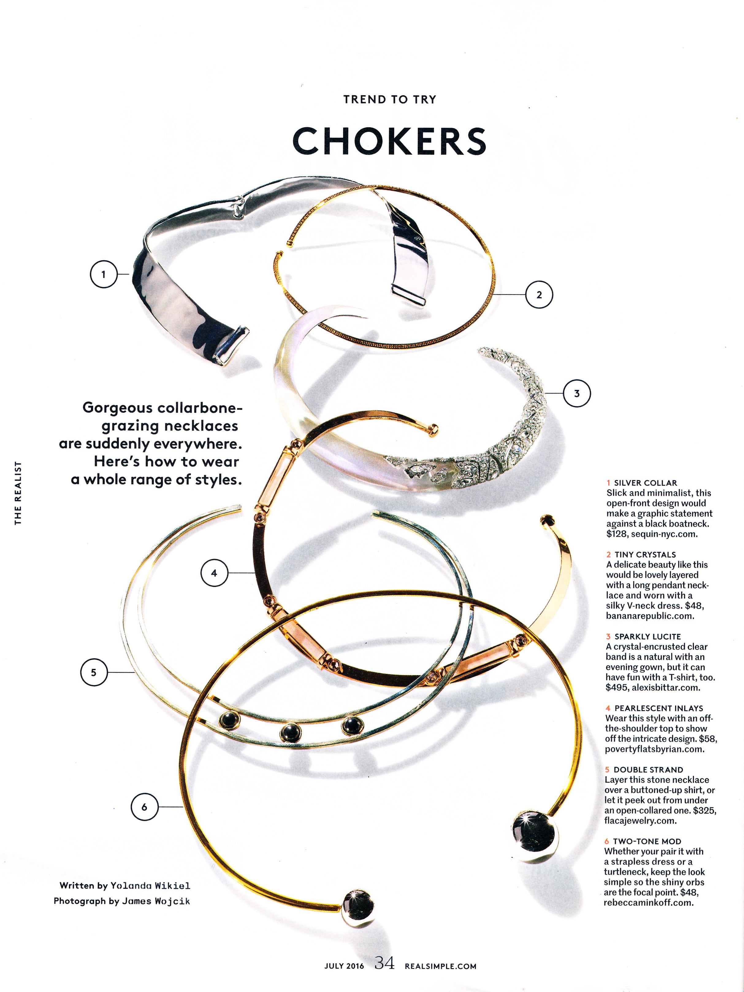 Sequin Sculpted Hinged Collar Necklace as seen in Real Simple