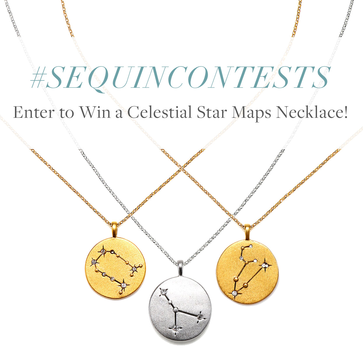 #SequinContests - Enter to Win a Celestial Star Maps Necklace!