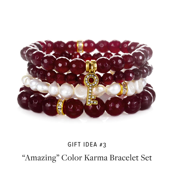"Amazing" Color Karma Semi-Precious Bracelet Set