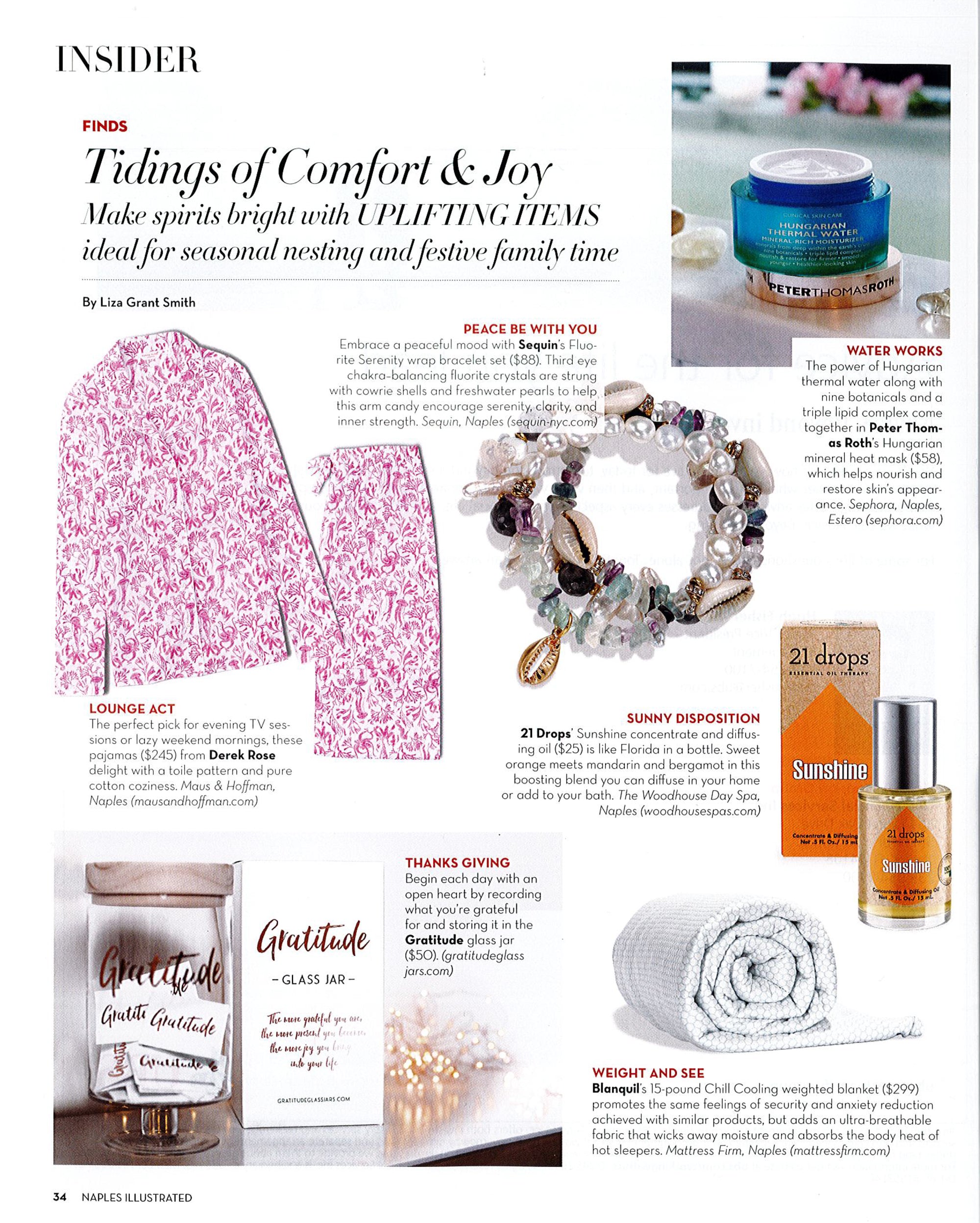 Sequin Bracelets Featured in Naples Illustrated