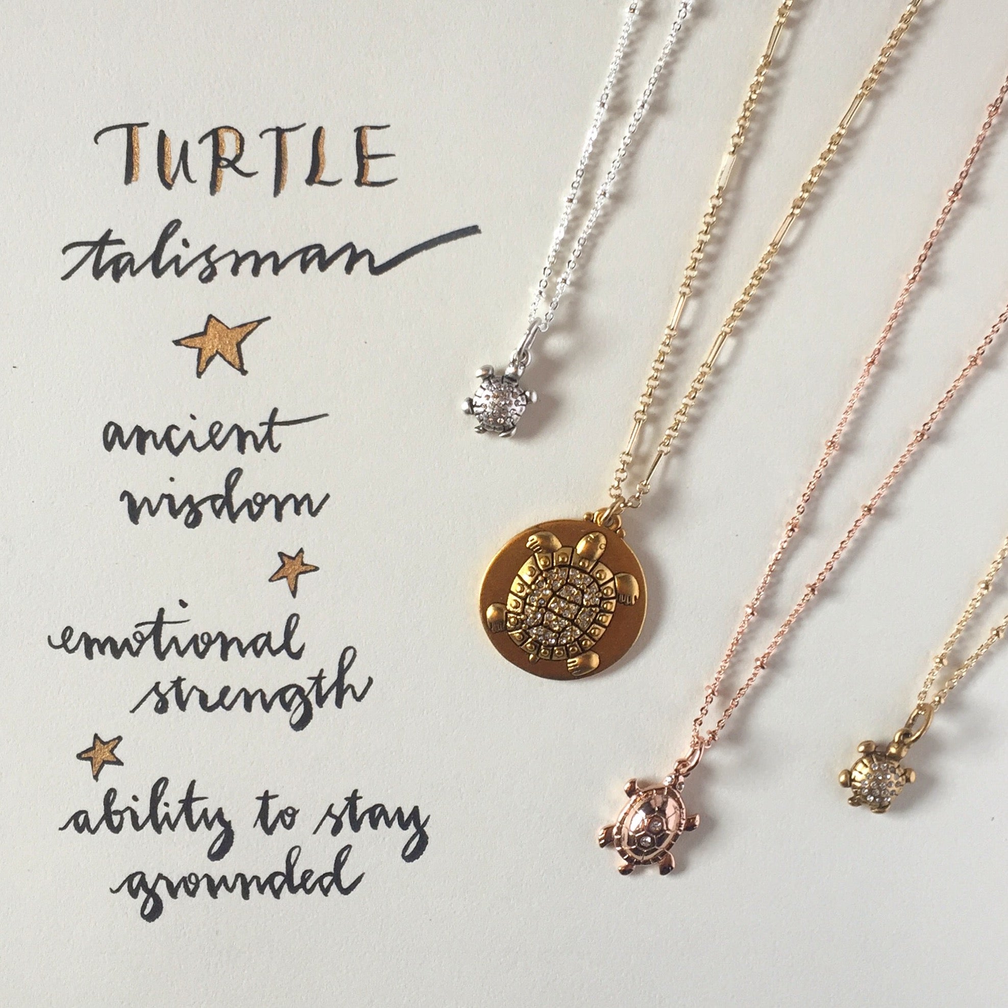 Sequin Jewelry Turtle Talismans - Symbolism