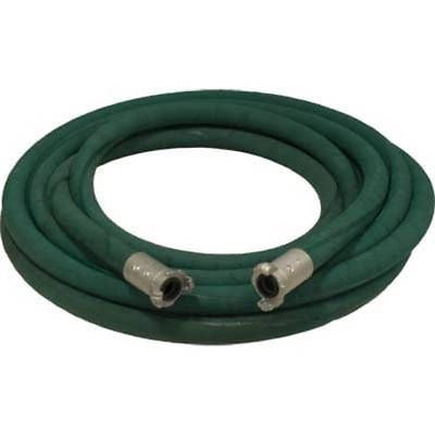 1" X 50' 2 BRAID GREEN EXTENSION SANDBLASTING HOSE WITH ALUMINUM COUPLINGS