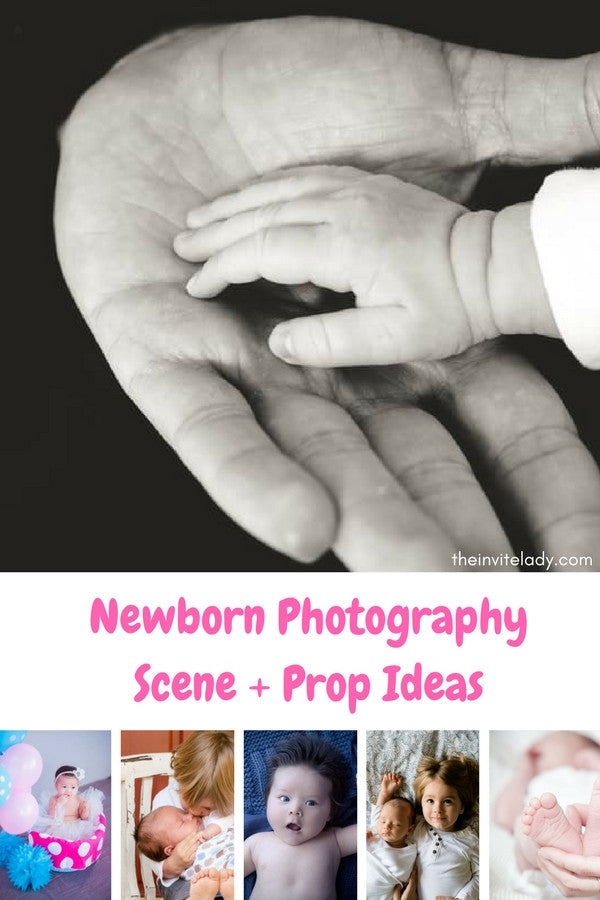 Easy DIY newborn baby photography ideas to set up your own newborn photo shoot from theinvitelady.com