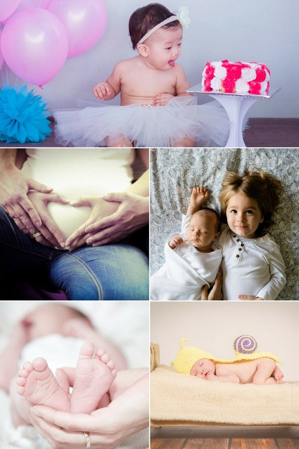 Easy DIY newborn baby photography ideas to set up your own newborn photo shoot from theinvitelady.com