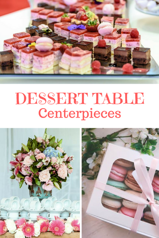 Baby Shower Dessert Table Centerpieces for a girl, boy or gender neutral party via theinvitelady.com