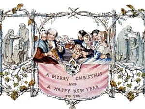 The first Christmas Card, sent by Sir Henry Cole