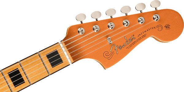 Troy Van Leeuwen Jazzmaster, Bound Maple Fingerboard, Copper Age Headstock