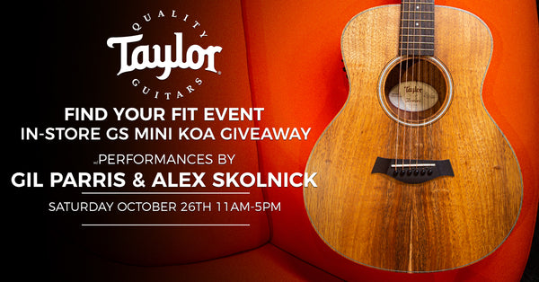 Taylor Find Your Fit Event at The Music Zoo!