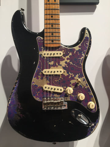 Black and Purple Paisley Straocaster by Dale Wilson # 313
