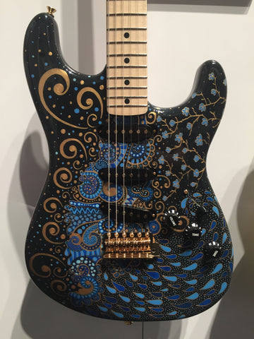 Delta Blue Stratocaster by Greg Fessler, Artwork by Sarah Gallenberger #319