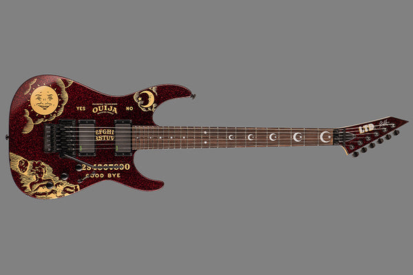 ESP LTD Kirk Hammett Red Sparkle OUIJA Front