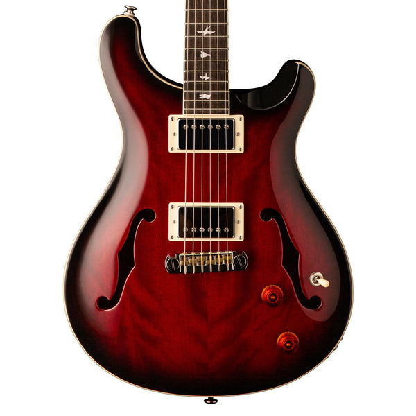 PRS SE Hollowbody Standard Fire Red Burst - The Music Zoo