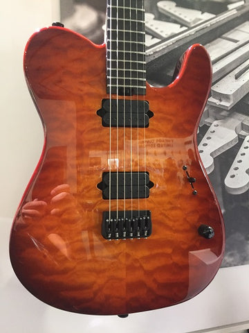 CHARVEL STYLE-2 HARDTAIL QUILT TOP - Masterbuilt by "Red" Dave Nichols