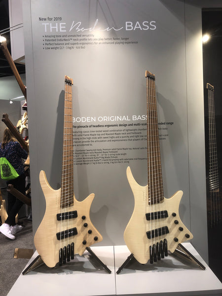 Strandberg Boden Bass and guitars namm 2019 the music zoo