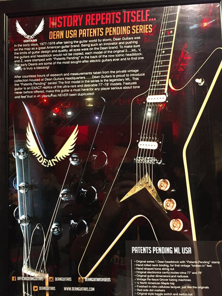 Dean Guitars Patents Pending Reissue Guitar
