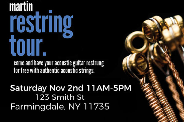 Martin Restring Tour At The Music Zoo!
