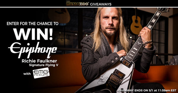 Richie Faulkner Epiphone V Guitar Giveaway