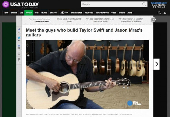 USA Today Taylor Article
