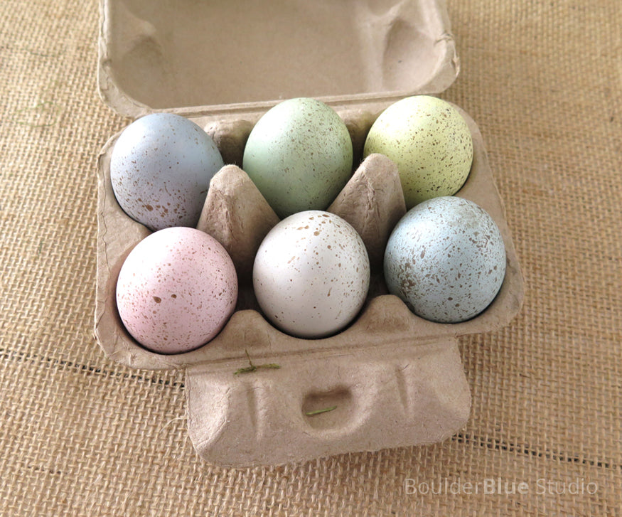 painted ceramic eggs