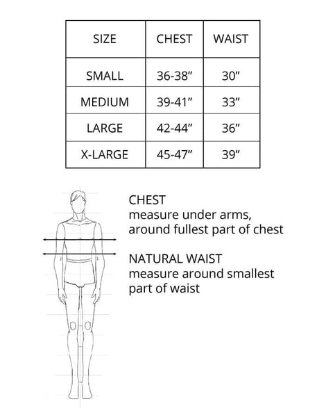 mens sizing chart