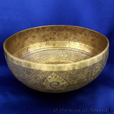 Master engraved singing bowl