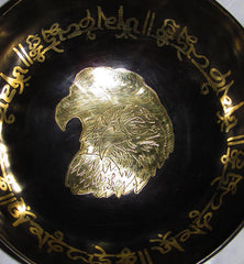 Spirit of Northe America series: Eagle carved Tibetan singing bowl